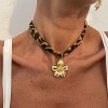 Boho Scarf Necklace with Gold Charms - Starfish, Cross & Flower Beach Jewelry - 2 of 4