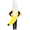 HalloweenCostumes.com 4T   Toddler Banana Halloween Costume,  Tropical Fruit Jumpsuit, Yellow/Brown - 4 of 4