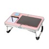 Folding Lap Tray Desk Pink - Mind Reader: Portable Foldable Lap Desk for Laptop & Eating, MDF & Aluminum, No Assembly Required - 4 of 4