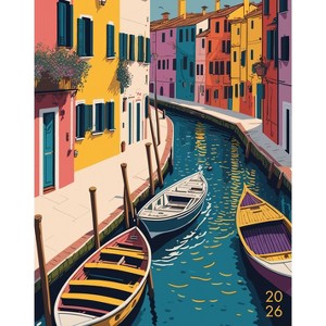 Willow Creek Press 7.5"x9.5" 2026 Colorful Canal Booklet Monthly Planner - 1 of 4