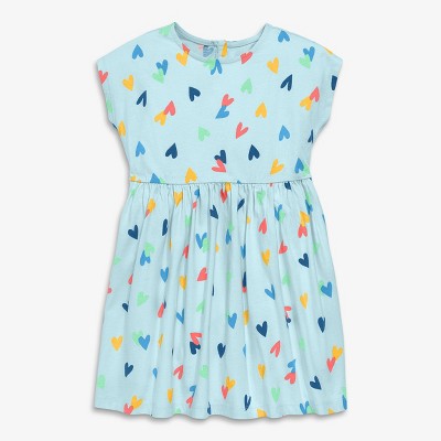 Primary Kids Backyard Dress in Confetti Hearts