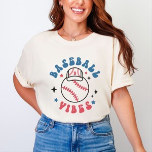 Simply Sage Market Baseball Vibes Sparkle Garment Dyed Tee - 1 of 4