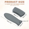Unique Bargains Silicone Frying Cookware Pan Pot Handle Holders 4 Pcs - 2 of 4