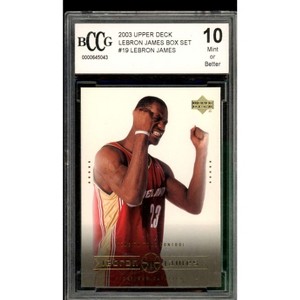 Lebron James Rookie Card 2003 Upper Deck Box Set #19 BGS BCCG 10 - 1 of 2
