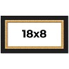 PosterPalooza | Panoramic Embellished Brown Picture Frame - UV Acrylic, Foam Board Backing, Hanging Hardware - 2 of 4