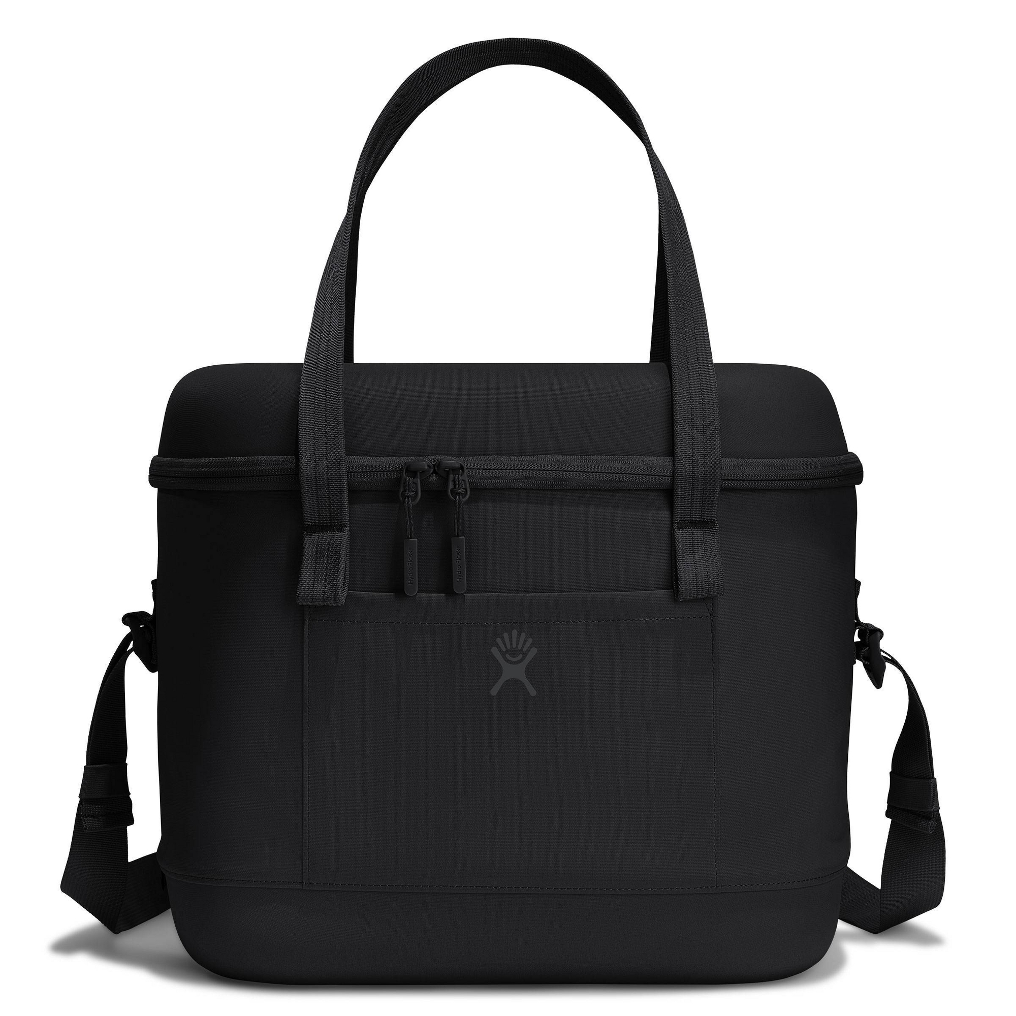 Hydro Flask 21.1qt Carry Out Soft Cooler - Black: Zip Closure, Adjustable Straps