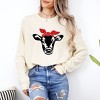 Simply Sage Market Women's Cow and Bandana Long Sleeve Garment Dyed Tee - 2 of 4