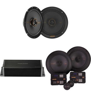 Kicker 47KEY2004 4-Channel DSP Smart Amp w/ 51KSS 6.5" & 6.75" Audio Upgrade Bundle - 1 of 4