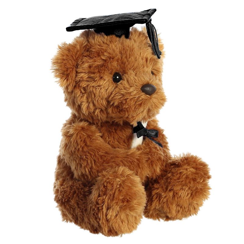 Aurora Small Wagner Bear Graduation Commemorative Stuffed Animal Black Cap 8.5", 2 of 6