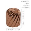 Darware Copper Canelé Pastry Molds; 2in Bordeaux French Custard Cannelés Cake Traditional Pastry Baking Molds - 3 of 4