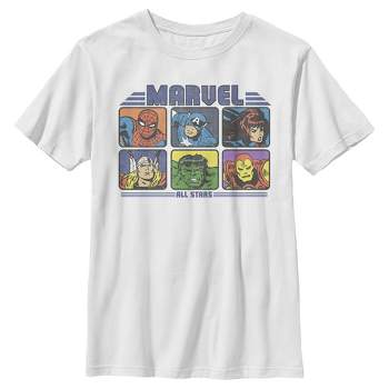 Boy's Marvel Comics Retro Avengers Boxed Up T-Shirt