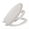 Elongated Toilet Seat with Toddler Seat Built In, Potty Training Lid for Adults and Kids, Slow Close Magnetic Closure, Biscuit Finish - 2 of 4
