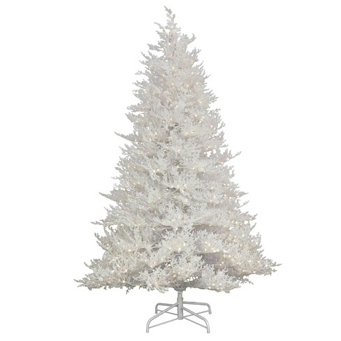 HGTV Pre-lit White Sea Coral Artificial Christmas Tree with Warm White LED Lights - image 1 of 4