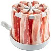 Microwave Bacon Cooker - Reduces Fat by 40%, Crispier, Healthier, Quicker Every time - Grease Catcher Makes Holiday Morning Clean Up Simple - 2 of 4