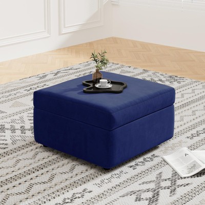 Buenhomino Modern DIY Sectional Sofa, Modular Sectional Couches for Living Room，Dark Blue Velvet