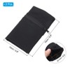 Unique Bargains Running Jogging Hiking Cycling Yoga Sports Sweatband Wrist Pouches 2 Pcs Black - 2 of 4