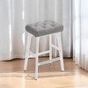 Bar Stools Set Of 2 Stools Barstoolsstools For Kitchen Counter Metal Bar Stools Set Of 2 Pu Leather Barstools Farmhouse Bar Stools Rustic Bar Stools - 3 of 4