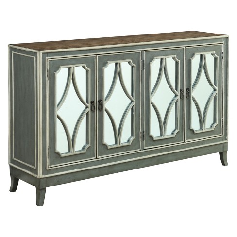 Christopher Knight Home Heatherfield Four Door Media Credenza Gray