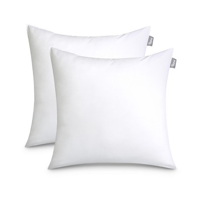 24" x 24" White Throw Pillow Inserts - Set of 2 by Bare Home