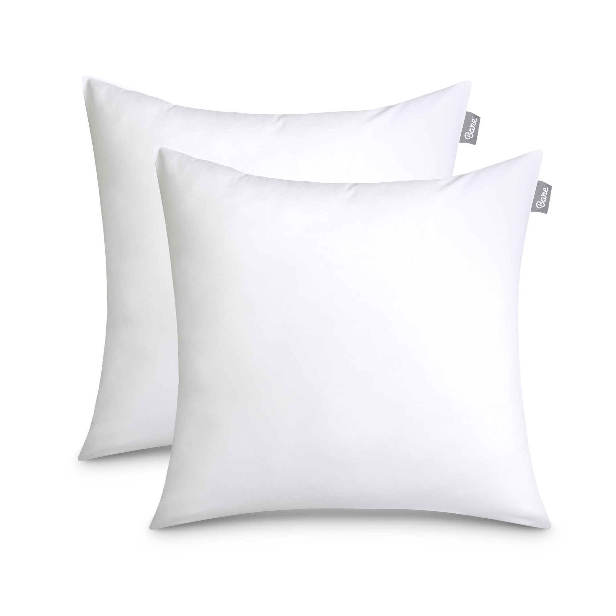 Set of 2 White Throw Pillow Inserts by Bare Home - 16" x 16"