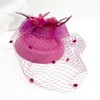 HMS Precious Pink Fascinator Adult Costume Hat - 2 of 3