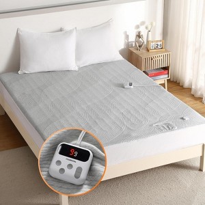 Heated Mattress Pad, Soft Breathable Electric Mattress Pad with 10 Heat Settings & 10 Hours Auto Shut-Off, with Overheat Protection - 1 of 4