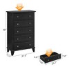 Dresser for Bedroom with 6 Drawers,31.5" Farmhouse Chest of Drawers Closet with Metal Handle, Wooden Dresser Organizer, for Bedroom, Living Room - 2 of 4