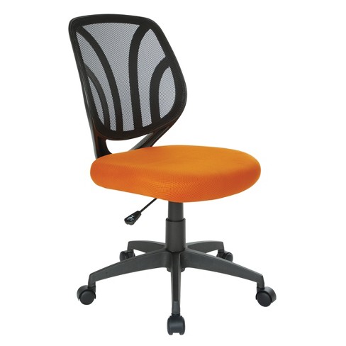 Screen Back Armless Task Chair Orange - Osp Home Furnishings : Target