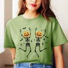 Simply Sage Market Women's Pumpkin Skeleton Short Sleeve Graphic Tee - 2 of 4
