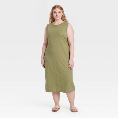 Women's Knit Midi Shift Dress - Universal Thread™