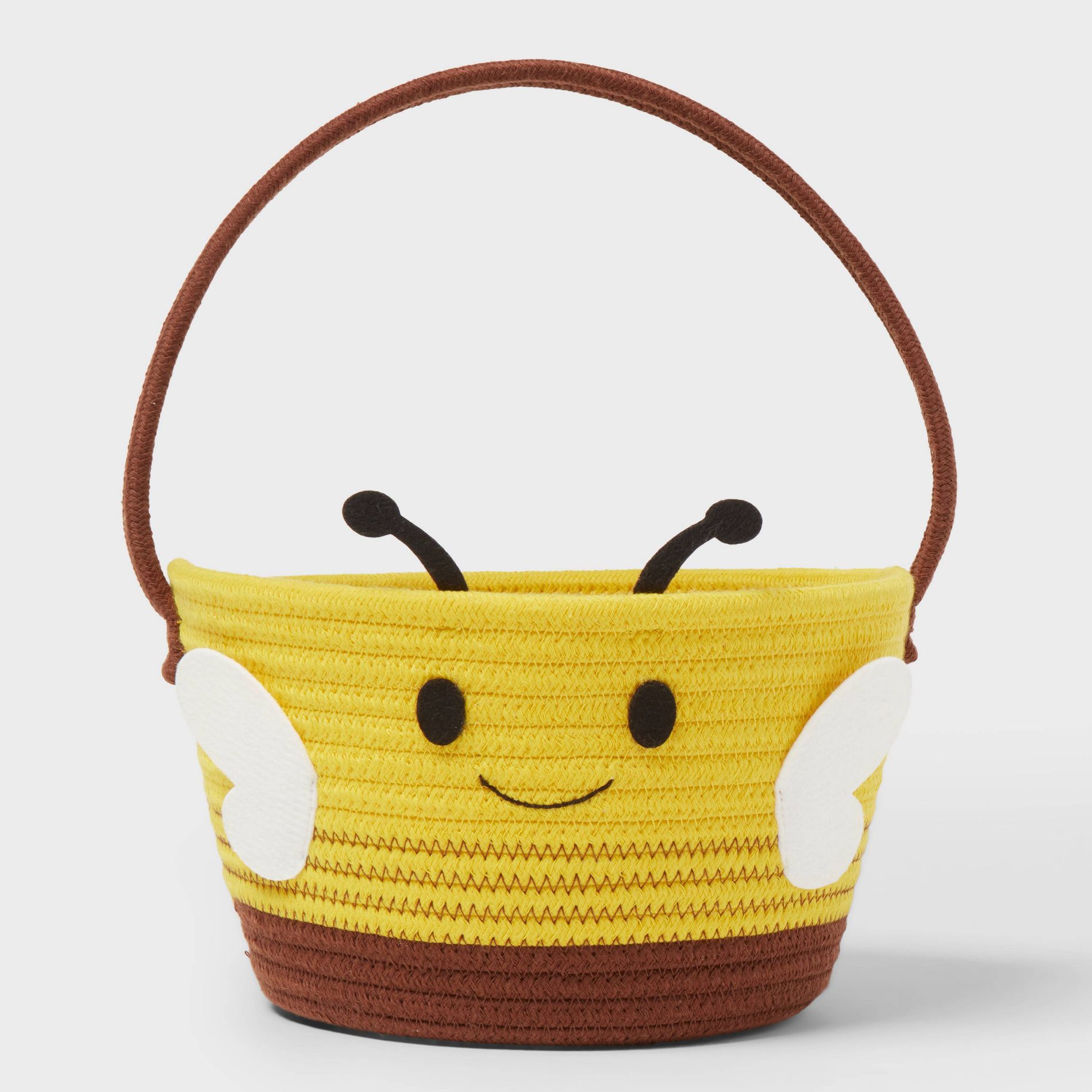 Easter Bee Rope Basket Yellow and Black - Spritz™