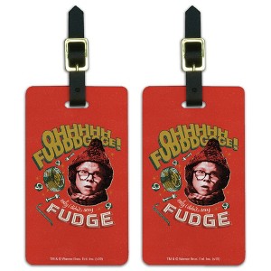 A Christmas Story Only I Didnt Say Fudge Luggage ID Tags Set of 2 - 1 of 4