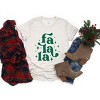 Simply Sage Market Whimsical Fa La La Short Sleeve Tee - L - Oatmeal - 3 of 4