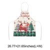 Unique Bargains Christmas Aprons Linen Black Red Green White Brown 21.65"x26.77" 1 Pcs - 3 of 4