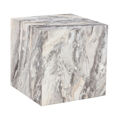 NicBex Modern 15.7" Square Small Coffee Table with Solid Frame for Living Room and Office