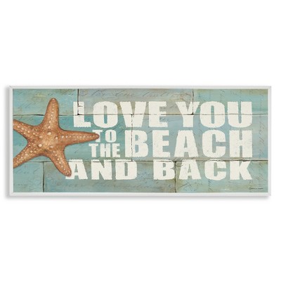 Stupell Industries Beach & Back on Bricks, 30" x 13"