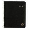 Recycled Monthly Planner with Perforated Memo Section, 8.75 x 7, Black Cover, 12-Month (Jan to Dec): 2025 - 3 of 4