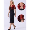 INSPIRE CHIC Women's Sequin Jacket Flared Sleeve Sparkly Bolero Crop Glitter Shrug - 2 of 4