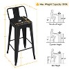 Yaheetech 30" H Metal Bar Stools Set of 4 for Home Restaurant, Black - 3 of 4