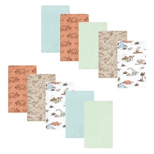 Luvable Friends Hudson Baby Flannel Burp Cloths 10pk Set - 1 of 2