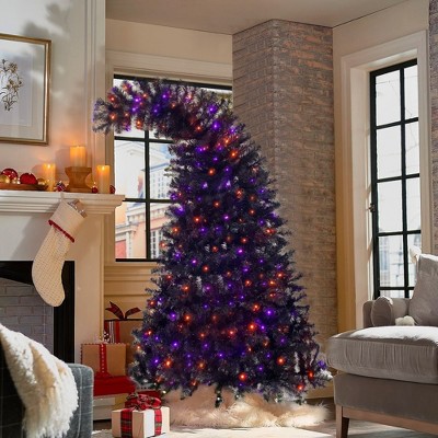 6FT Artificial Hinged Xmas Tree Lightweight UV Resistant Christmas Gifts For Indoor Holiday Festival Decoration