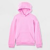 Girls' Fleece Hoodie Sweatshirt - All In Motion™ - image 4 of 4