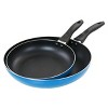 Gibson Home 2 Piece 10 inch and 8 inch Aluminum Frying Pan in Blue - 2 of 4