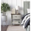 Home Design Sana Nightstand, White Oak - 3 of 4