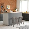 WestinTrends 29" Saddle Seat Solid Wood Kitchen Bar Stool Chair (Set of 2) - 2 of 4