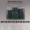 Kumasinova Premium PP Hardshell Suitcase Sets,4 Pcs Expandable Lightweight Spinner Luggage with TSA Lock,Airline-Approved,14/20/24/28" - 3 of 4