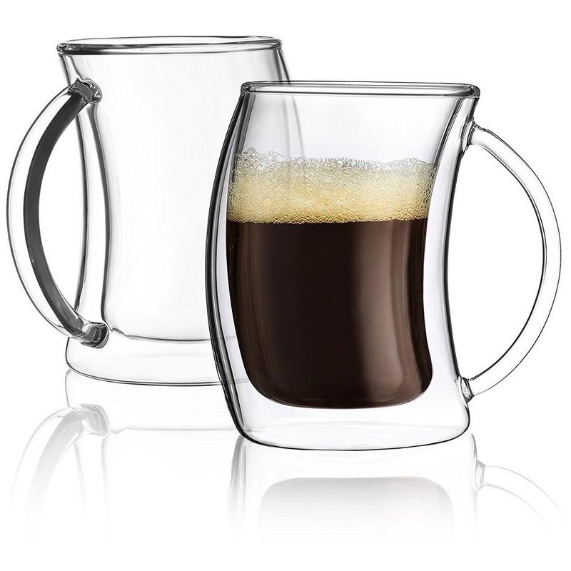 JoyJolt Caleo Collection Double Wall - Set of 4 - Insulated Glasses Espresso Cups - 5-Ounces, 6 of 10