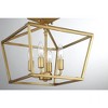 Savoy House Townsend 4 - Light Semi-Flush Mount in  Warm Brass - 3 of 4