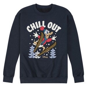 Men's - Disney - Chill Out Donald Duck Graphic Fleece Sweatshirt - 1 of 4