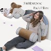 Acoinel Back Pillow for Sitting in Bed, Reading Pillow with Support and Cylinder Cushion Backrest Pillow for Couch - 4 of 4